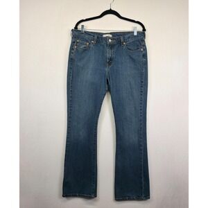 Levis 515 Jeans Women 14L Blue Bootcut Dark Wash Stretch Cowgirl Western Classic